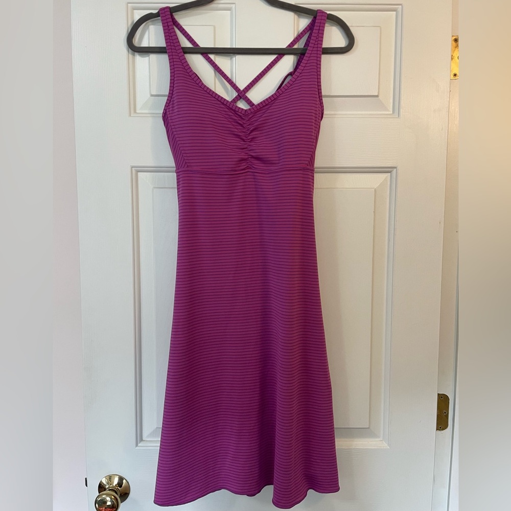 Like new Prana athletic pink strappy dress size small.